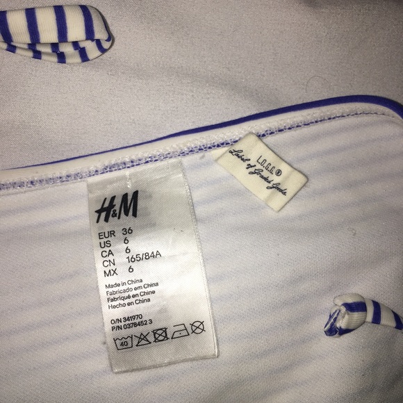 Classic blue stripped bikini - Picture 4 of 4